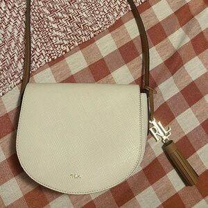 Ralph Lauren Elegant Cream Crossbody Bag